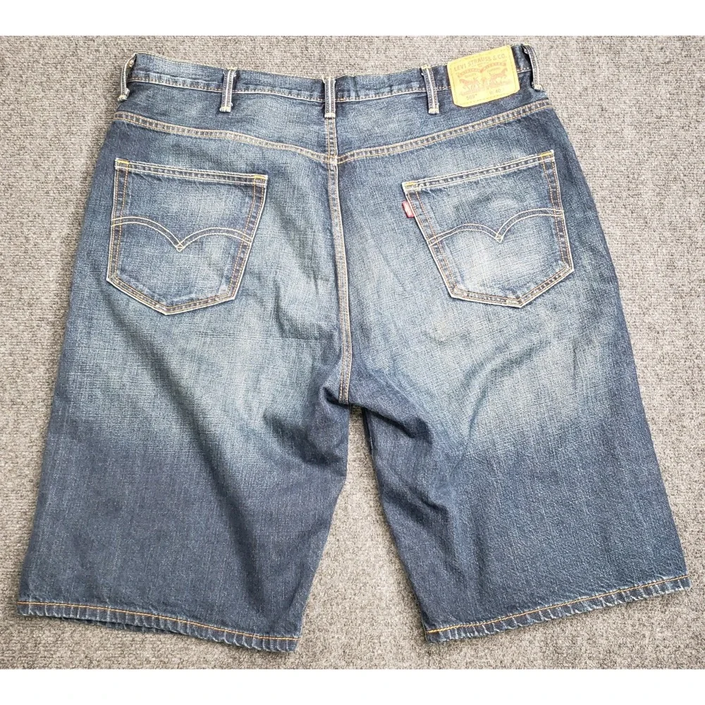 Levis 569 Jean Shorts Mens 42 (40tag) Blue Skater Grunge Urban